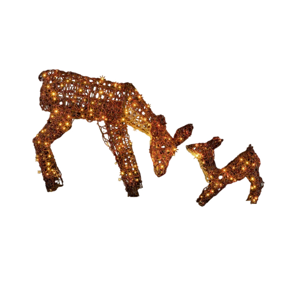 Premier Mother & Baby Deer Acrylic Christmas Decoration