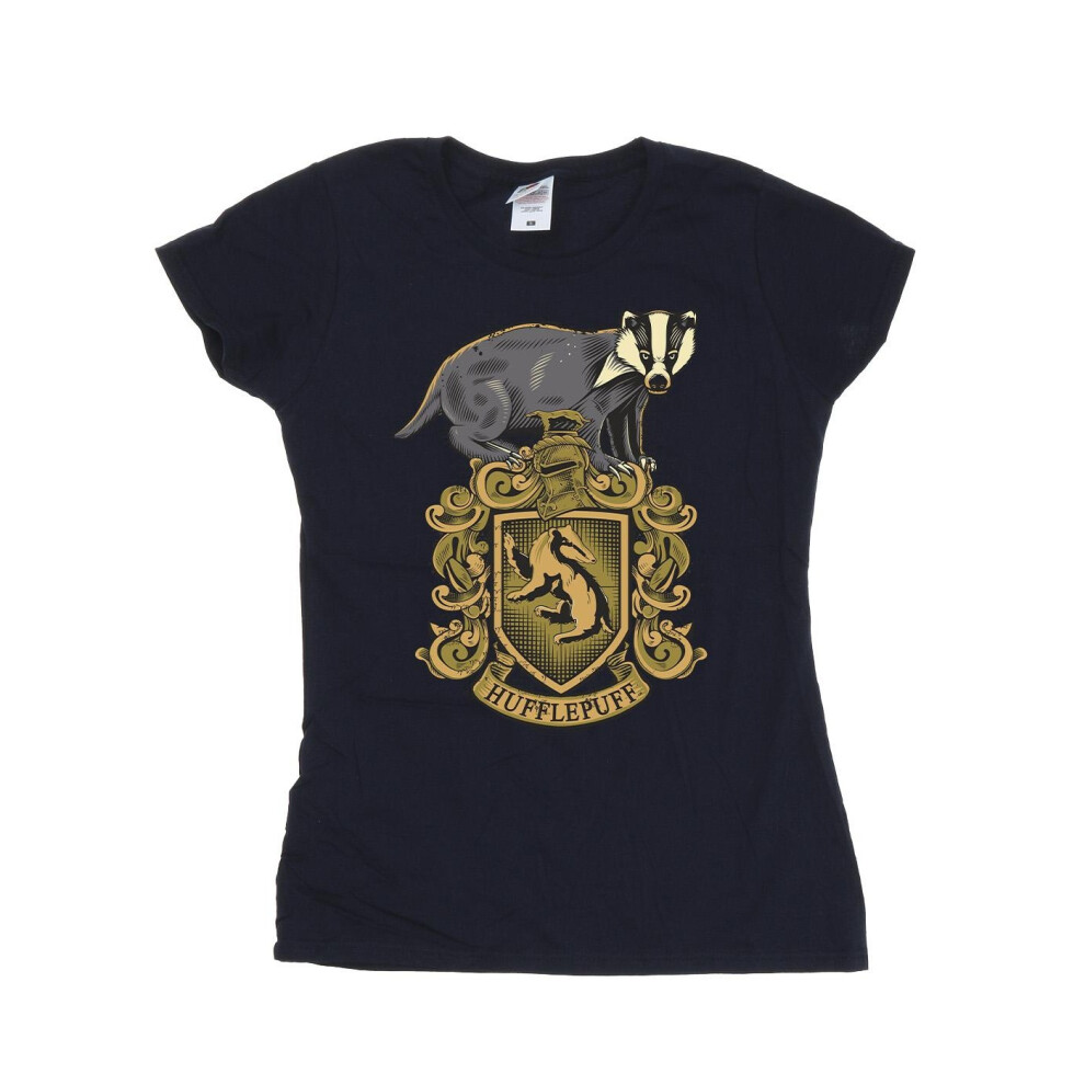 Hufflepuff Sketch Crest Cotton T-Shirt