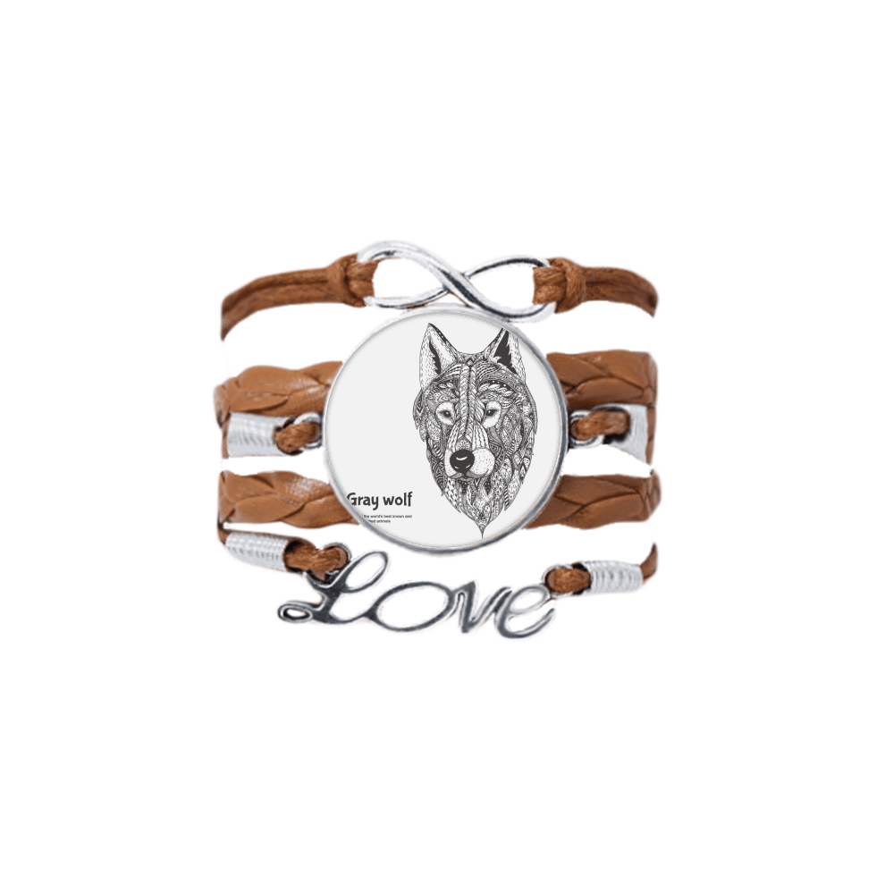 Photos - Bracelet gray wolf friend company gentleman  love chain ornament wristband