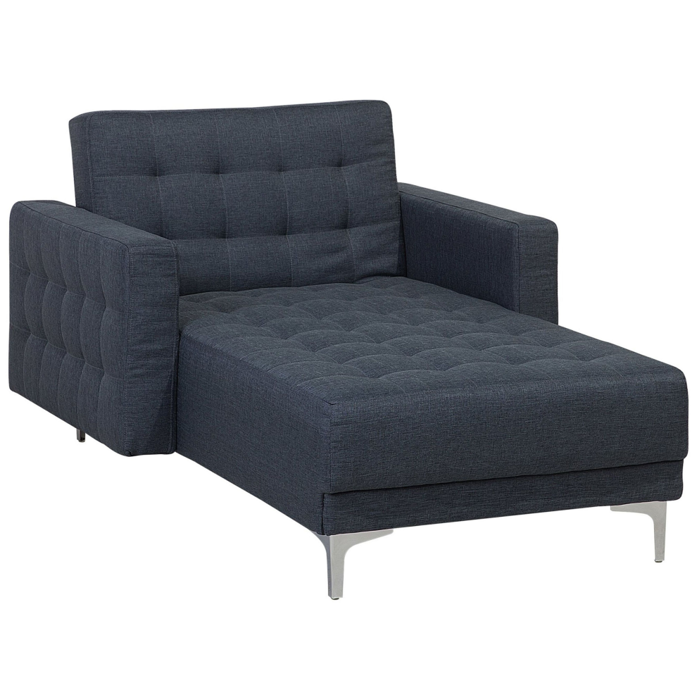 Chaise Longue ABERDEEN Fabric Dark Grey