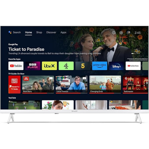 Sharp SHARP 32FH2KAW 32-Inch HD Ready Smart Frameless Android TV 1