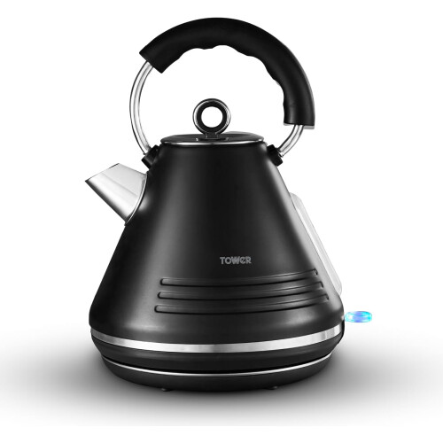 Tower Tower Ash Pyramid Kettle Rapid Boiling T10074BLK (Black)