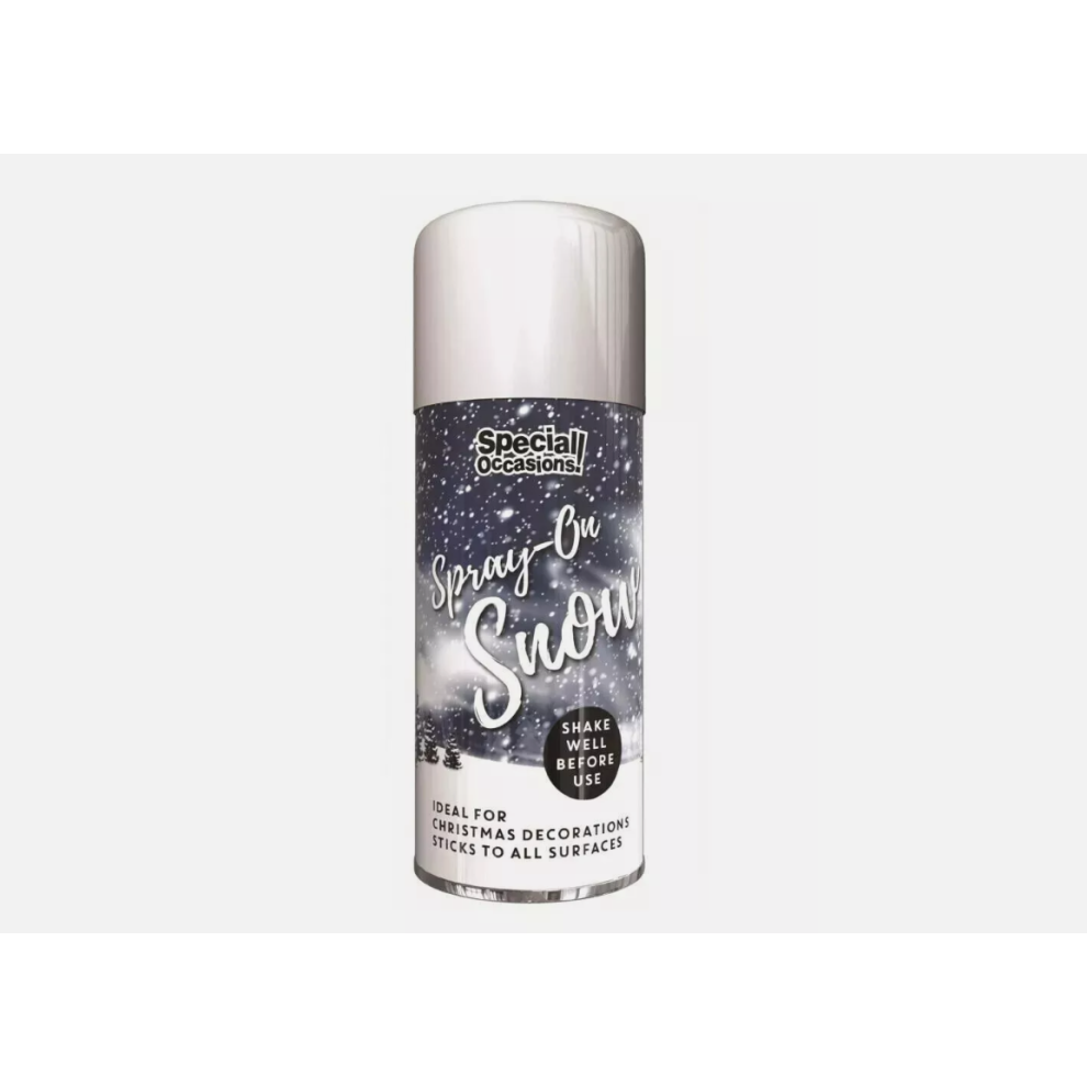 (4 Can x 200ml	) Artificial Christmas Fake Snow Spray Xmas 200ml