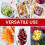 AEX Vegetable Chopper & Mandoline Slicer with 8 Blades Red Tool 5