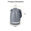 Tower Saturn Kettle Chrome Accents T10077GRY (Grey) 7