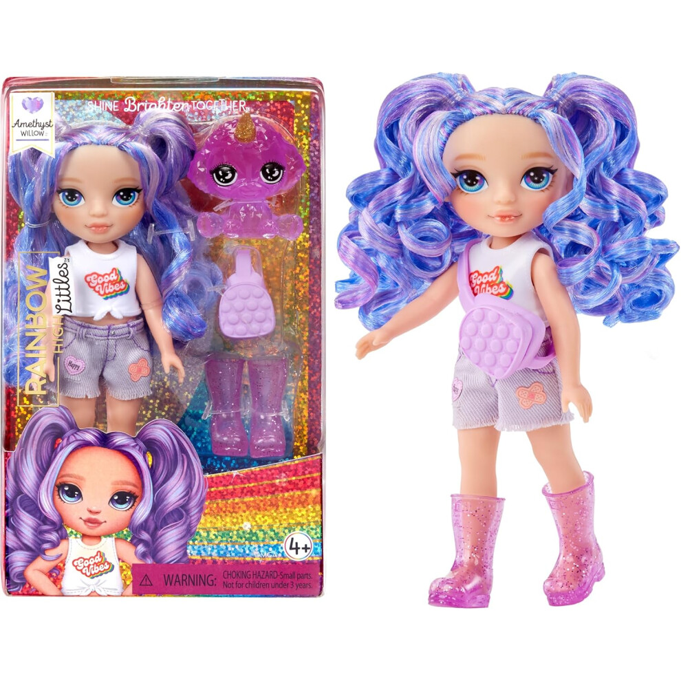 Rainbow High Littles AMETHYST WILLOW Posable Fashion Doll