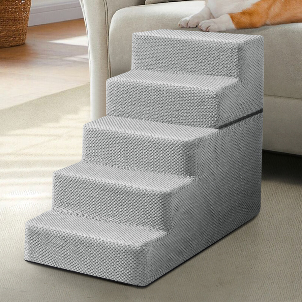 5-Steps Non-Slip Dog Stairs with Removable Washable Cover