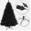 Artificial Christmas Tree Alaskan Pine with Metal Stand 150cm Black 3