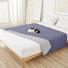 (210cm W x 210cm D) Washable Pets Sleeping Mat for Bed, Sofa, Floor in Grey