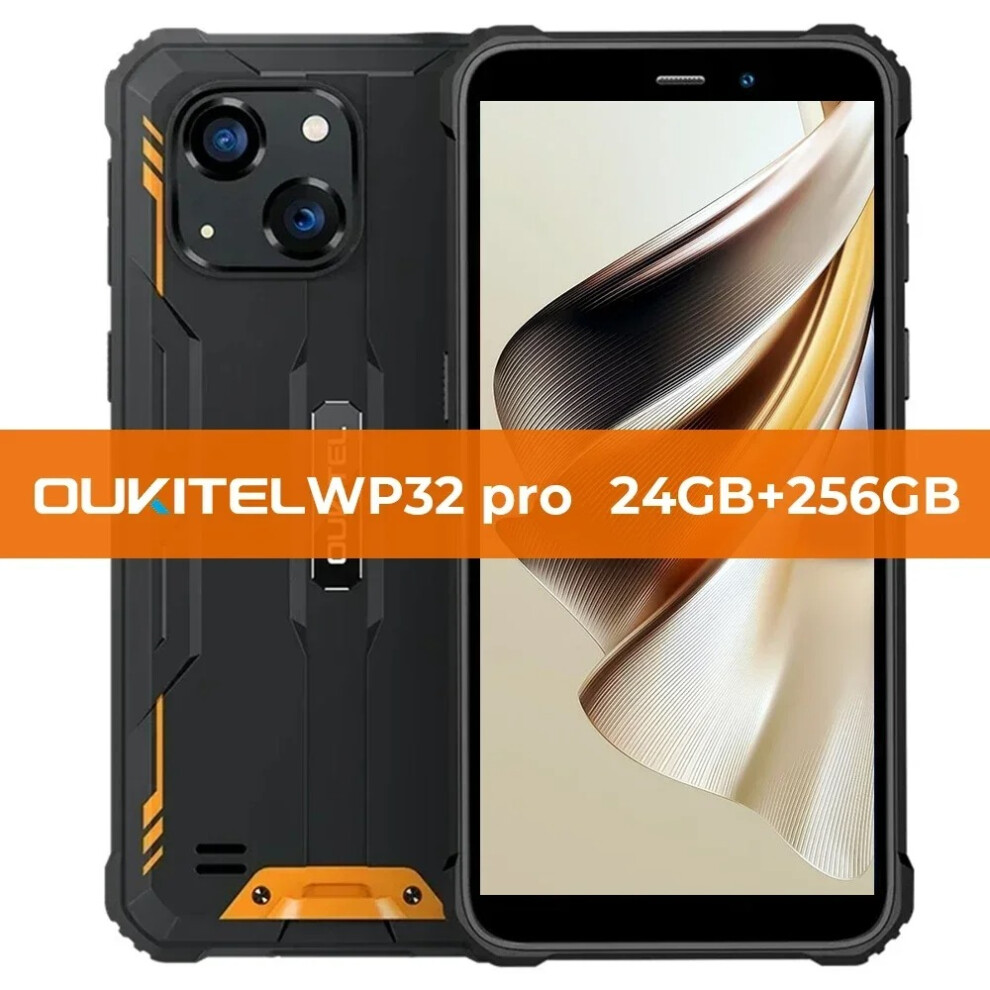 (orange) Oukitel WP32 Pro Rugged Smartphone 24GB+256GB