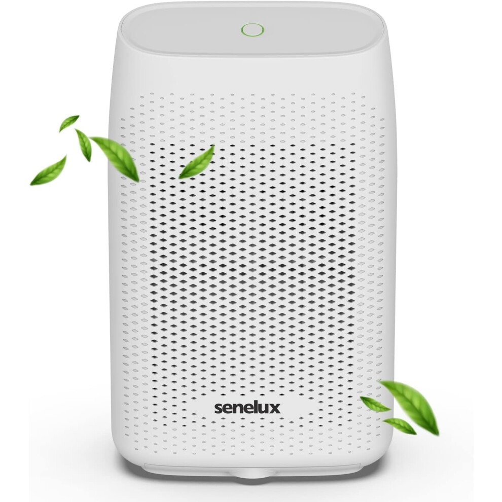 Dehumidifier 2000ml, electric dehumidifier with easy-clean filter and auto shut-off, ultra-quiet air purifier