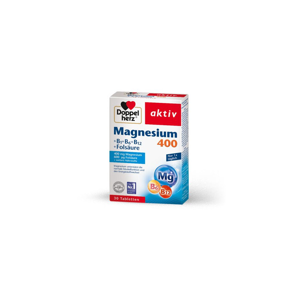 Doppelhertz Doppelherz Active Magnesium + Folic Acid, 30 Pcs