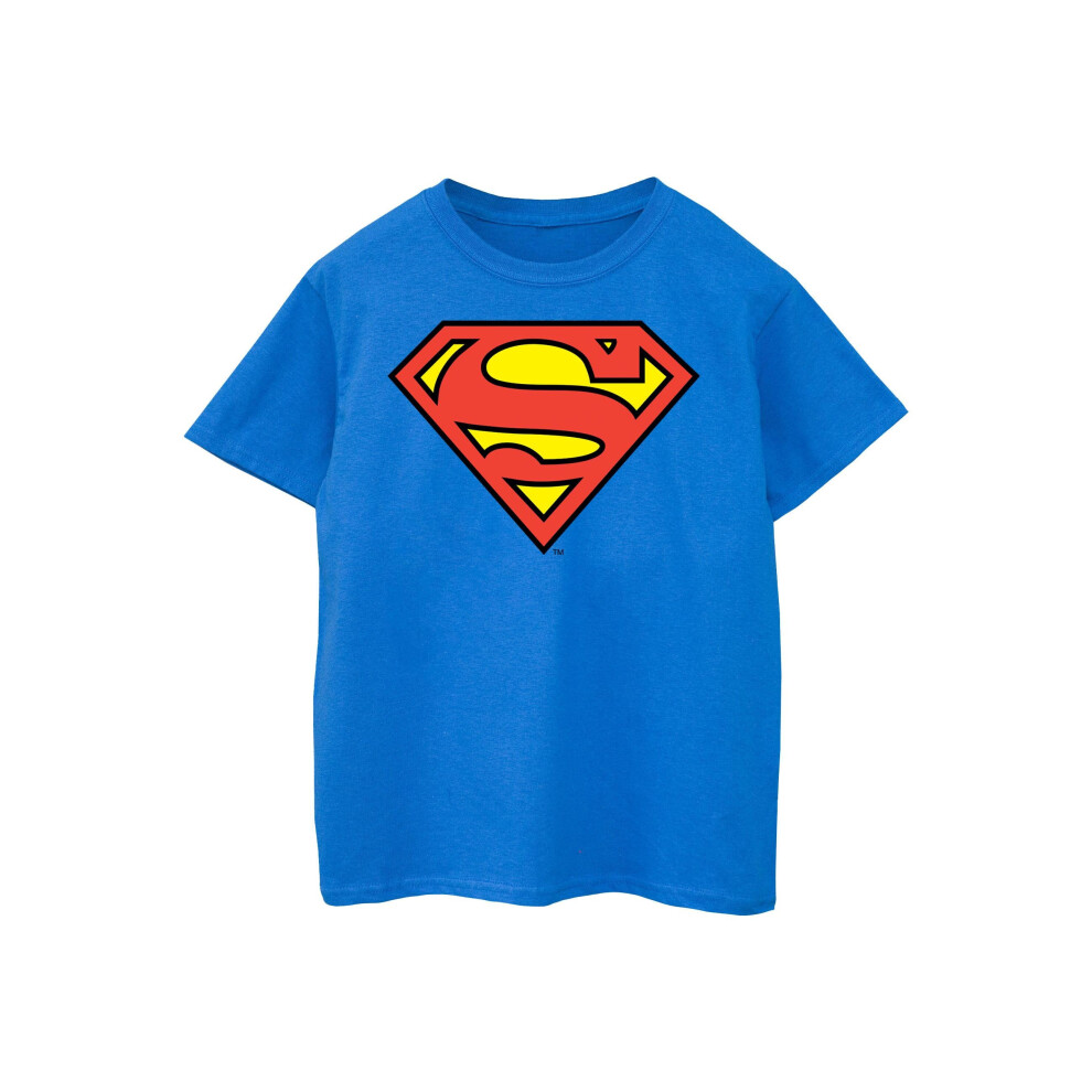 Superman Logo Boyfriend Fit Cotton Boyfriend T-Shirt