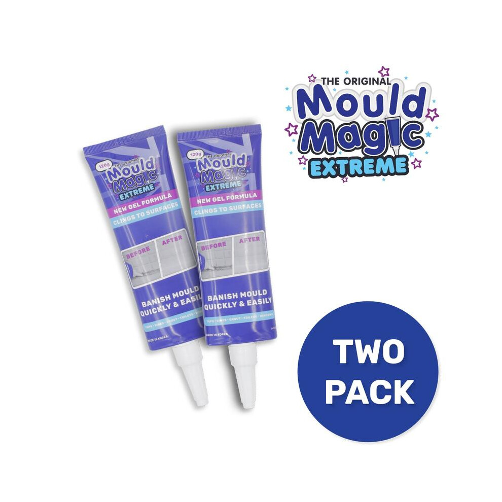 MOULD MAGIC EXTREME GEL FORMULA 120G TUBE TAPS SINKS GROUT WINDOWS