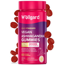 Wellgard Vegan Ashwagandha Gummies, Ashwagandha Supplement Healthcare Dietary