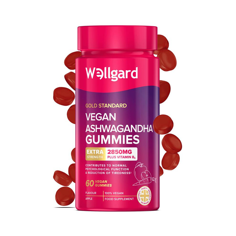 Wellgard Vegan Ashwagandha Gummies, Ashwagandha Supplement Healthcare Dietary