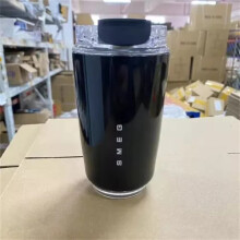(Black) 320ml Smeg Coffee Mug Stainless Steel Travel Water Bottle Insulated Cup 8 Colors