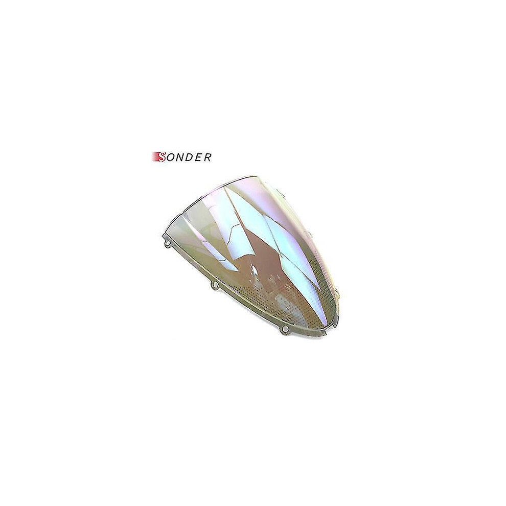 (Clear Iruidium) Hot For Kawasaki Ninja Zx6r 636 2005 2006 2007 2008 05 06 07 08 Zx10r 2006 2007 06 07 Windshield Windscreen Double Bubble 9372166007492
