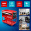 3-Tier Tool Trolley Cart Roller Cabinet Heavy Duty Garage Workshop with Drawer 6