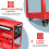 3-Tier Tool Trolley Cart Roller Cabinet Heavy Duty Garage Workshop with Drawer 4