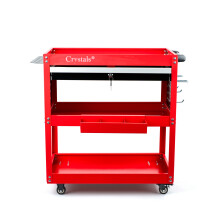 3-Tier Tool Trolley Cart Roller Cabinet Heavy Duty Garage Workshop with Drawer