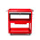3-Tier Tool Trolley Cart Roller Cabinet Heavy Duty Garage Workshop with Drawer 1