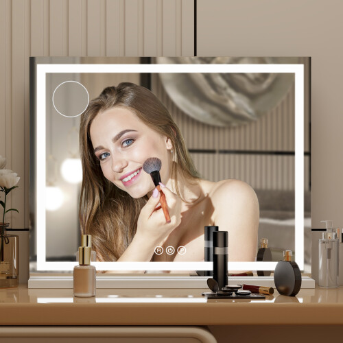 ELECWISH (70x55cm) LED Lighted Hollywood Mirror Vanity Make up Mirror 2