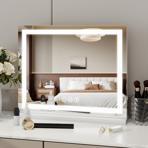 ELECWISH (50x40cm) LED Lighted Hollywood Mirror Vanity Make up Mirror 2