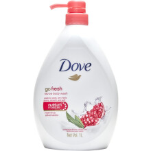 DOVE Go Fresh Revive Body Wash Pomegranate & Lemon Verbena Scent 1 Liter |NutriumMoisture |Light hydration & refreshing formula