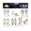 28pcs Car Interior LED Light T10 Width Indicator Lamp Reading Light 9