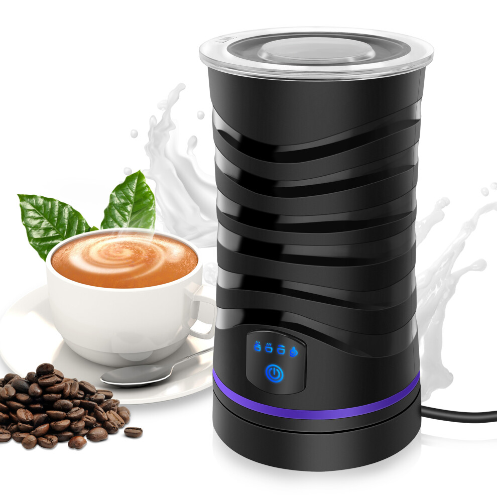 600ml /20oz Milk Frother  4-in-1 Milk Frother Steamer Hot and Cold Foam Maker and Milk Warmer  Non-Stick Interior, Frother for Coffee, Latte