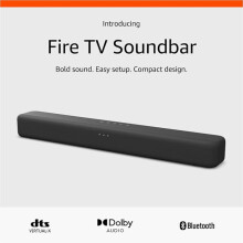 Introducing Amazon Fire TV Soundbar, 2.0 speaker with DTS Virtual:X and Dolby Audio, Bluetooth support - Refurbished