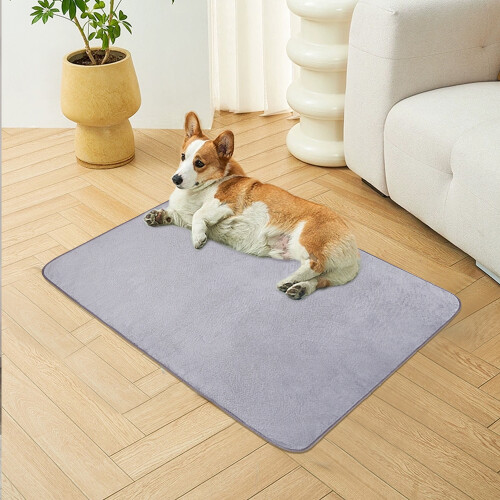 Living And Home Grey Premium Waterproof Pets Blanket for Bed, Sofa