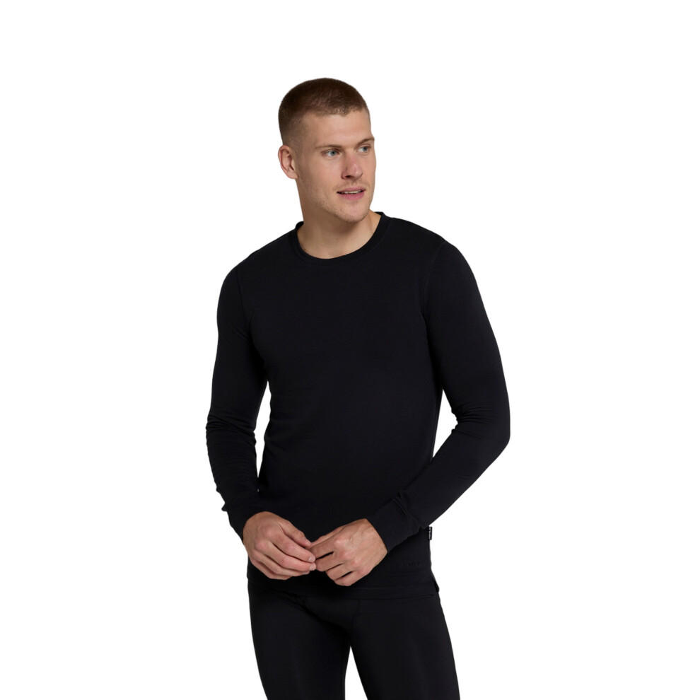 (S, Jet Black) Animal Mens Blaze Base Layer Top