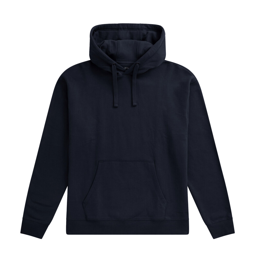 (XS, Navy) Animal Mens Icon Organic Drop Shoulder Hoodie