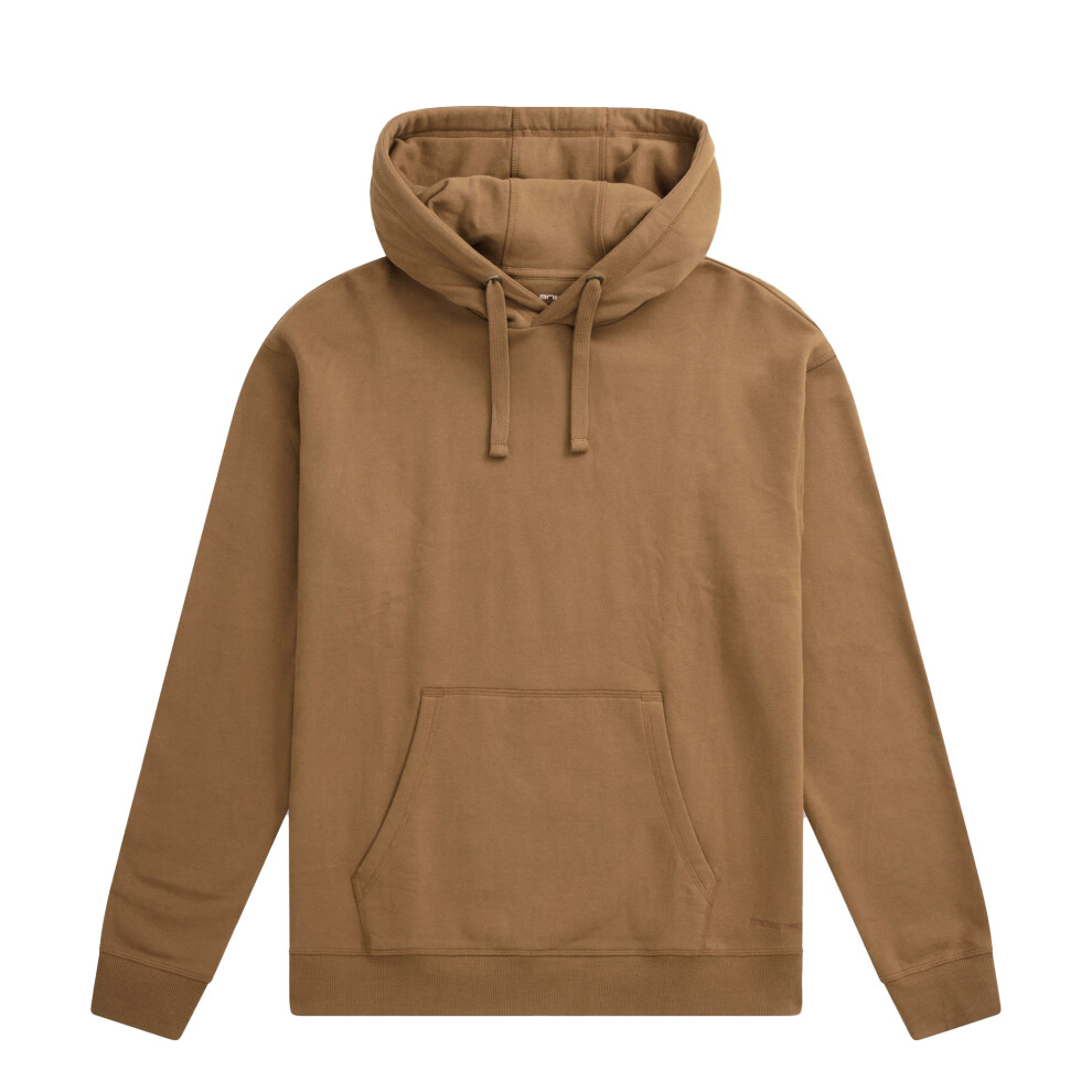 (XL, Taupe) Animal Mens Icon Organic Drop Shoulder Hoodie