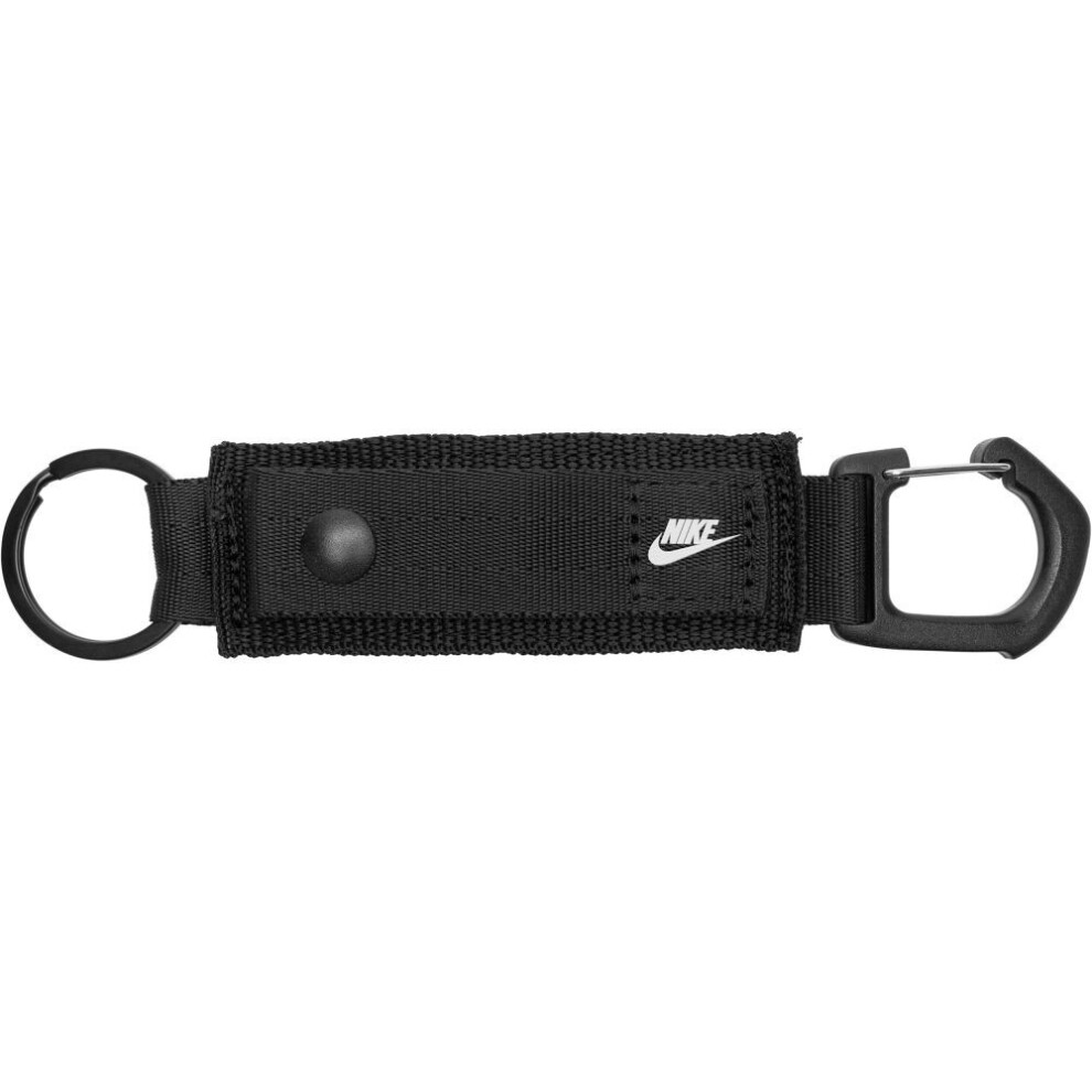 (One Size, Black/White) Nike Club Logo Key Holder