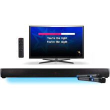 Mr Entertainer STARBAR Karaoke Soundbar. All in one Karaoke Machine, Soundbar & Wireless Speaker. Includes 2 Wireless Microphones