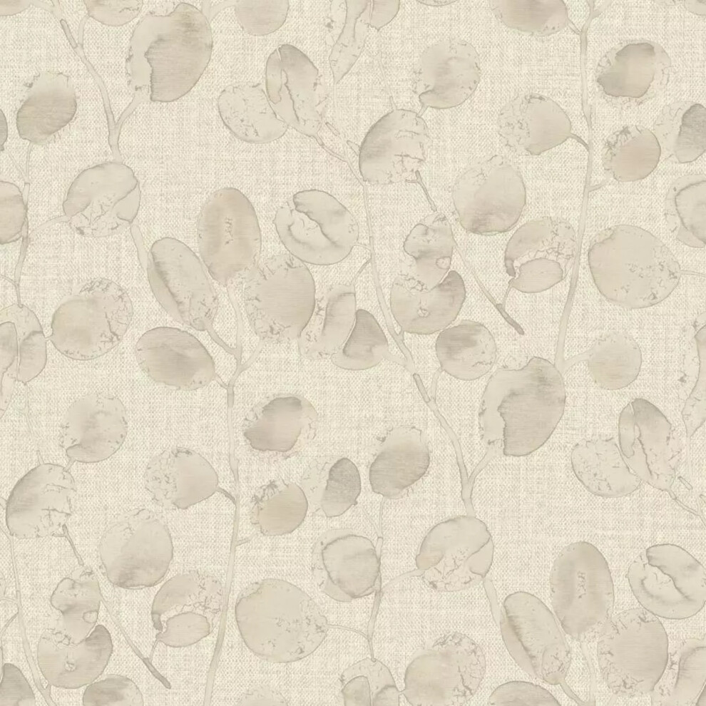 (Beige Dove 36418) Opus Eucalypto Leaves Botanical Leaf Wallpaper 5022976364189