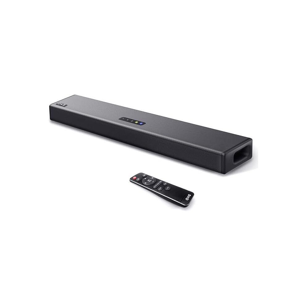 OXS S3 Soundbar for TV, Home Cinema Audio with Bluetooth 5.0, Dynamic Bass, 3D Surround Sound, Dialogue Enhancement, Compatible with AUX/Optical/Coaxial, Multiple Sound Modes, Wall Mounted