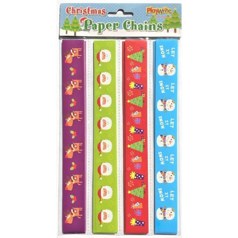 100 Christmas Paper Chains Creative Craft Paper Decorations