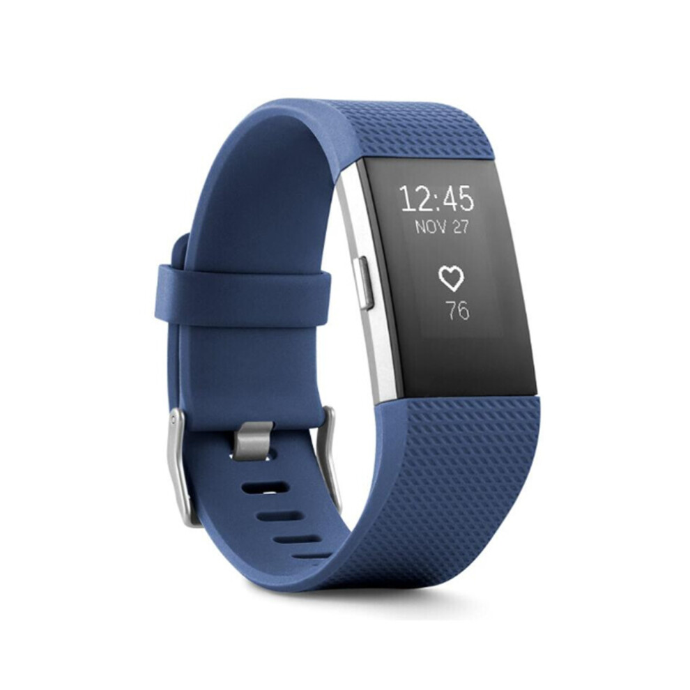 (Blue, L) Fitbit Charge 2 Wristband activity tracker