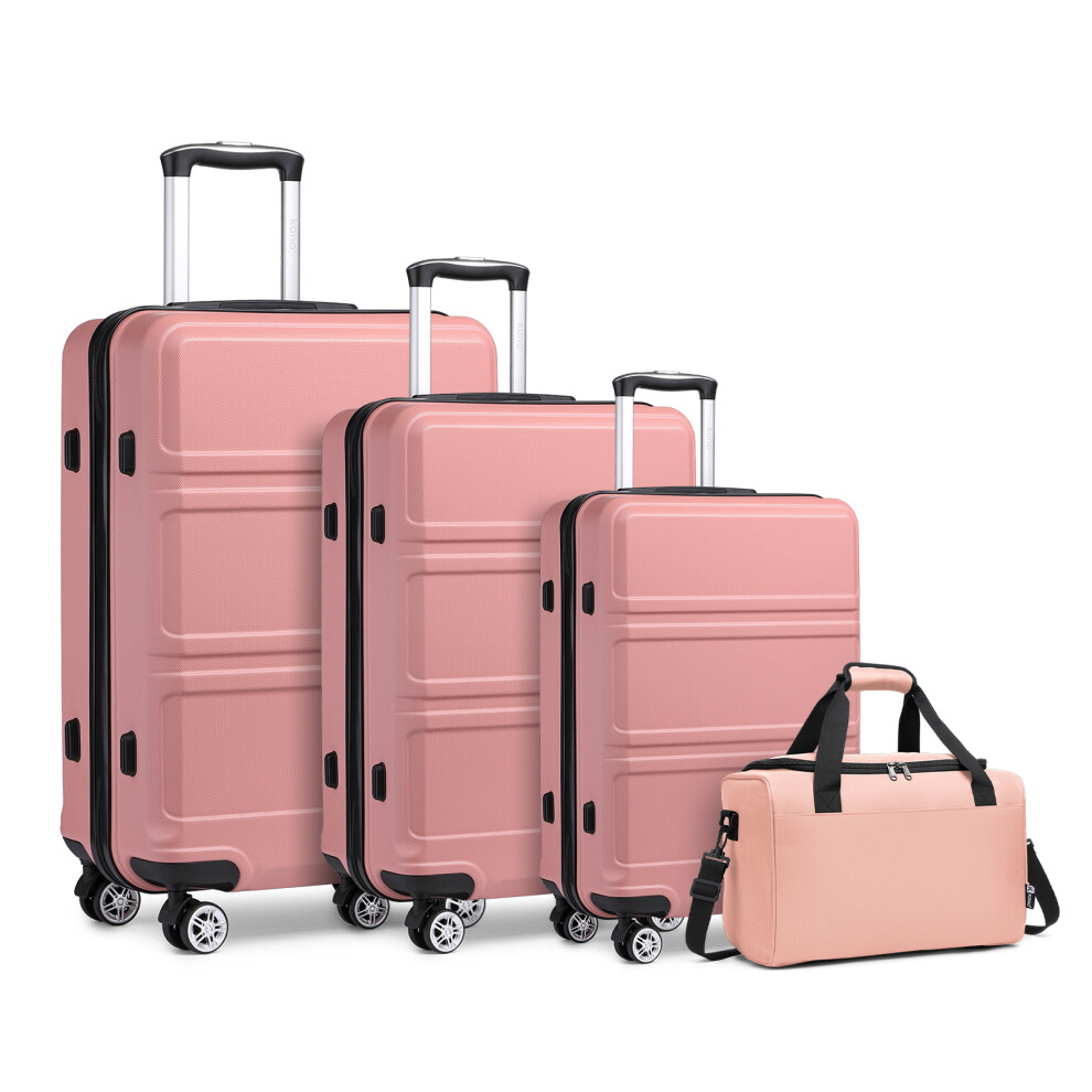 (Pink, 20+24+28''+travel bag) 1 or 3 Classic Hard Shell Suitcase With a Travel Bag-image-OPC-PFHY2PD-NEW