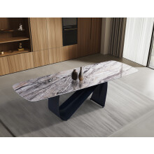 Venice light Grey Ceramic Dining Table