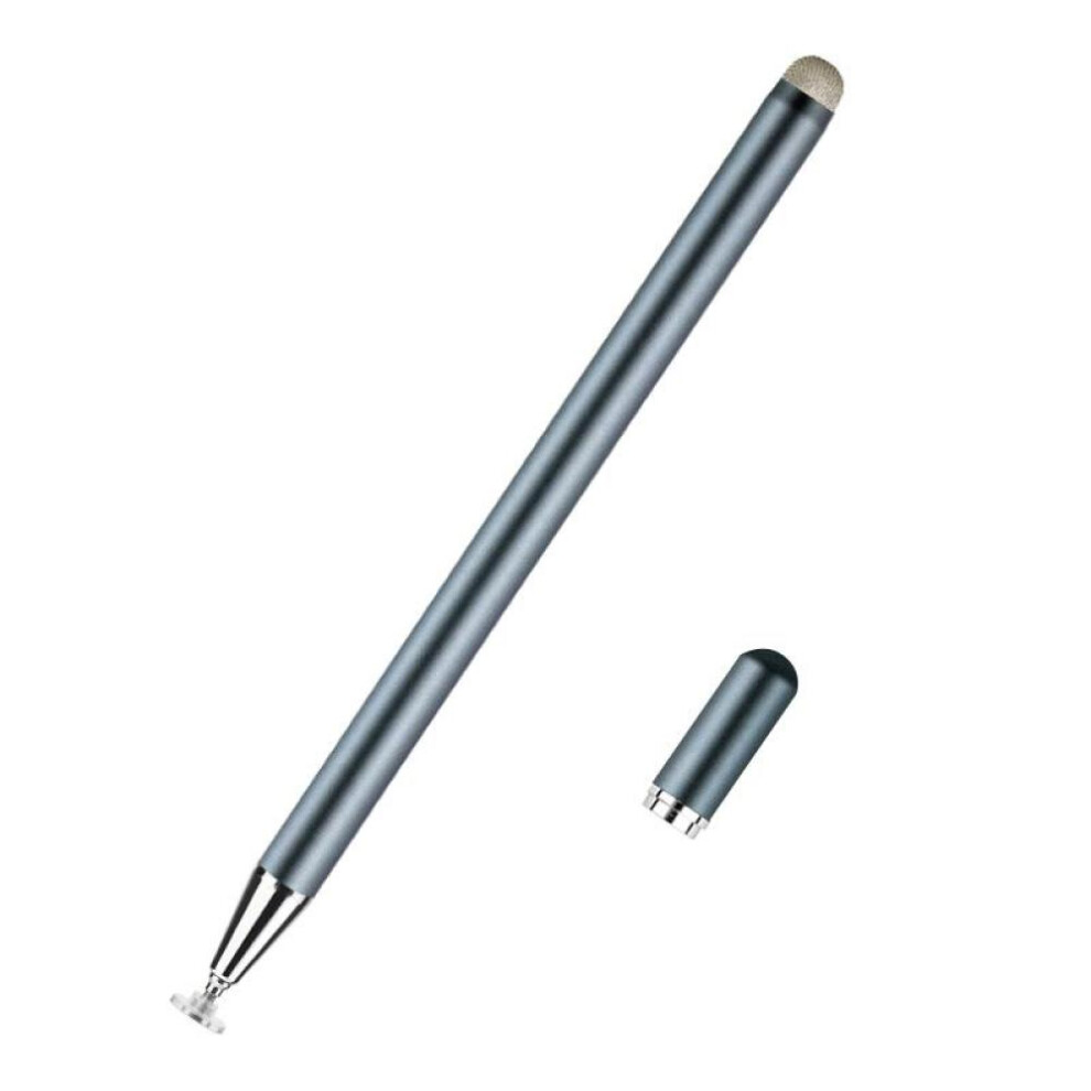 (grey) FONKEN Universal 2 in 1 Stylus Pen Magnetic Cap Capacitive Screen Touch Pen High Precision Drawing Smart Pencil for iPhone iPad Android Table