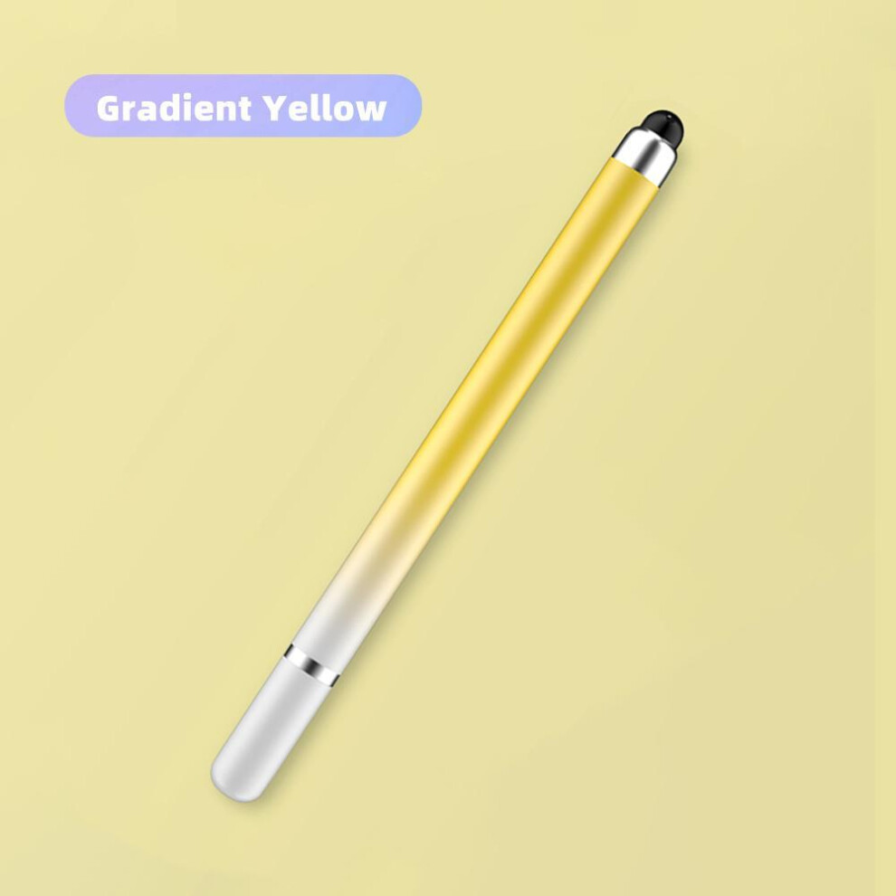 (yellow) Fonken 2 In 1 Stylus Pen Macaron Gradient Capacitive Touch Pencil Universal Drawing Screen Pencil For  Android Phone Tablet