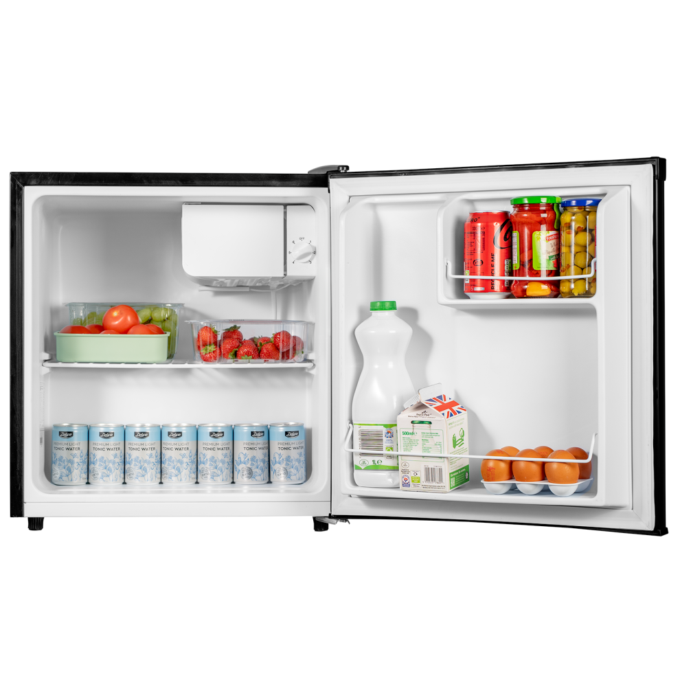 SIA TT01BL 49L Mini Fridge With Ice Box In Black, Beer & Drinks Cooler