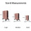 (Rose Gold) Anti-Scratch ABS Hard 3pc Travel Suitcase Set 3