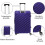 (Navy Blue) Anti-Scratch ABS Hard 3pc Travel Suitcase Set 4