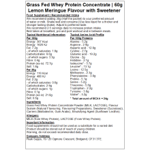 (5kg, Lemon Meringue) Whey Protein Concentrate 80% - Grass Fed